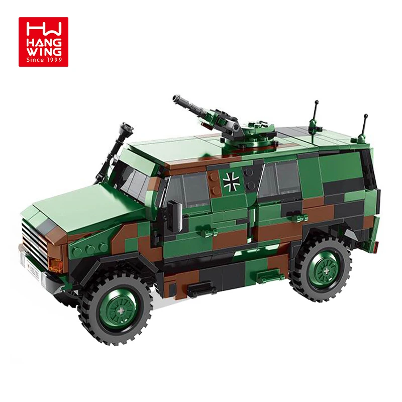 670 шт. ATF Dingo бронированный автомобиль военный конструктор строительные блоки солдаты персонажи игрушки игрушка 6 лет мальчик
