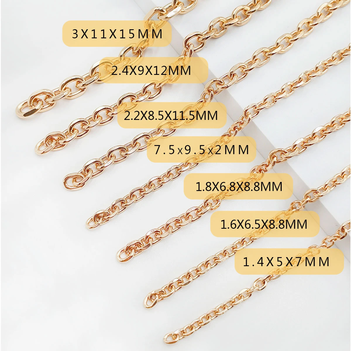 High Quality gold silver bronze black Custom O Shape Iron Bag Chain Metal Shoulder Strap Key Chain for Handbags