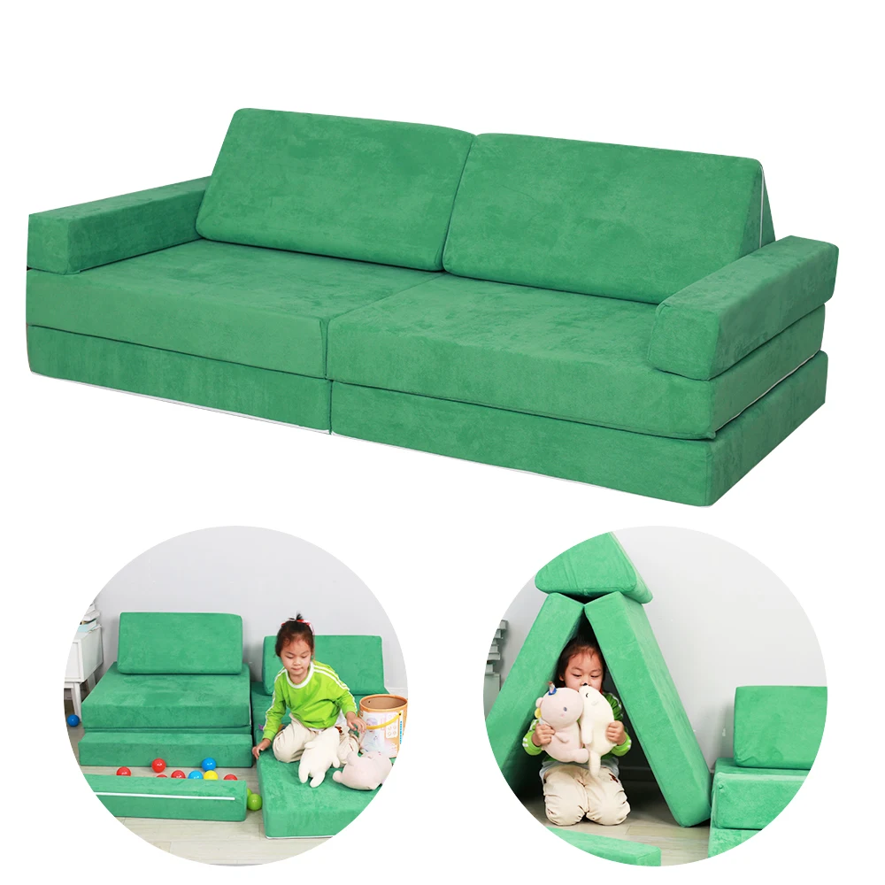 Kids Foldable Recliner Couches Soft Sofa Chair Children Furniture Sets Luxury Small Folding Sofa Seat For Kids