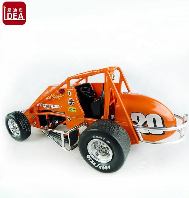 OEM custom diecast toys free wheels miniature 1:24 die cast sprint cars