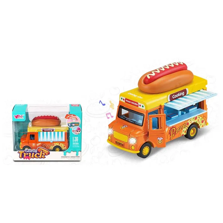 Best gift bread theme catering truck custom diecast car model for kid