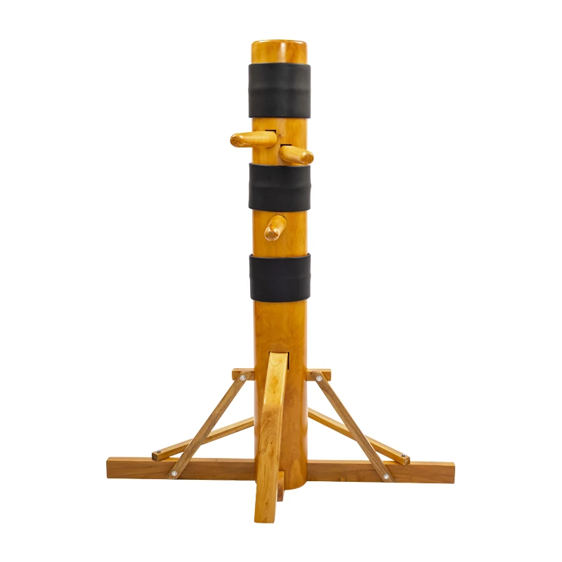 Multi-color Martial Arts Kung Fu Practice Tripod Wing Chun Wooden Dummy