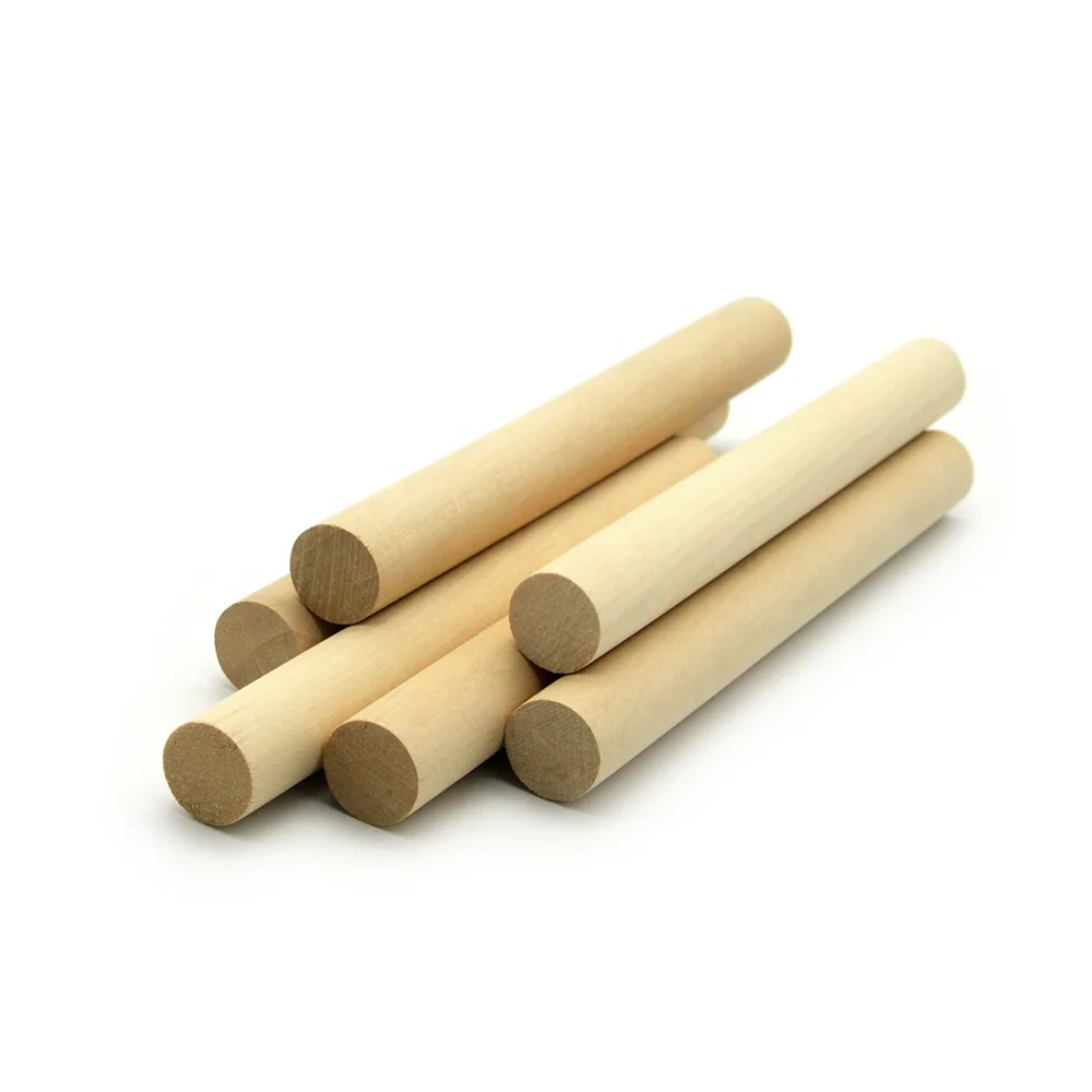 Birch Wood Round Wooden Sticks for DIY Wood Craft Dowels