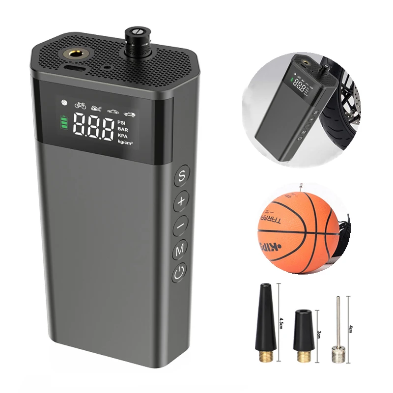 150PSI Digital Tire Inflator Portable Mini Cordless Air Pump Car Air Compressor For Motorcycles Football Car Bike Pump