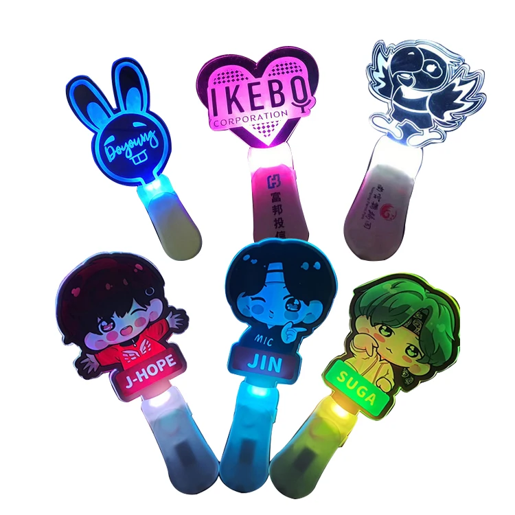 Заводской пользовательский шаблон прекрасное Слово вспышка Снеговик текст для светящейся палочки