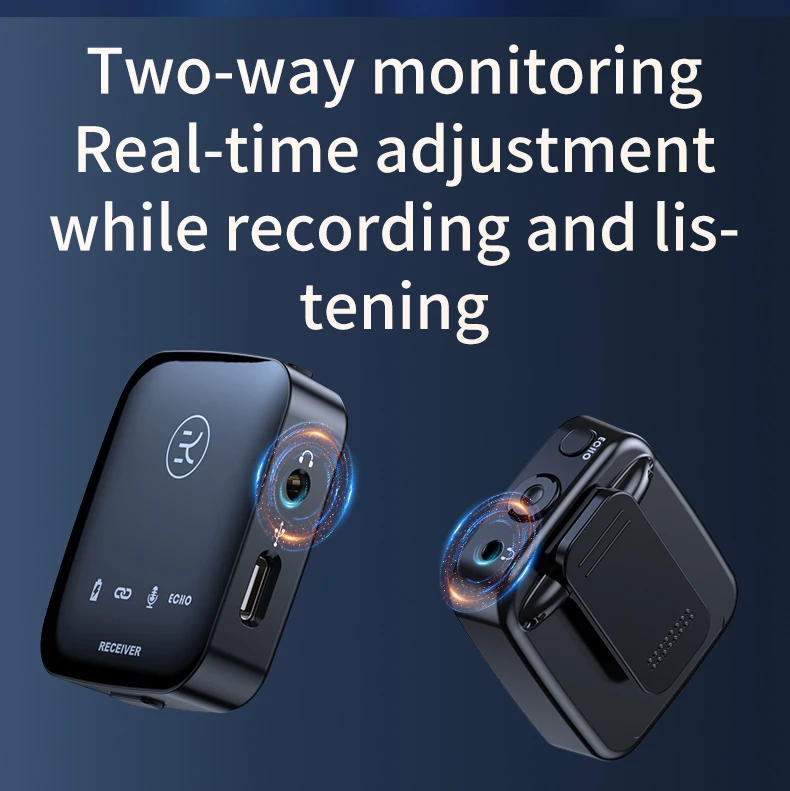 KINGLUCKY Mini 2.4g Wireless Microphone Youtube Camera Microphone Wireless Lapel Phone Mic Conference Wifi Interview Microphone