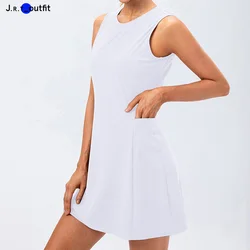 Sports Golf Everyday Gym Sustainable Hot Sale Women Tennis Dress with Shorts