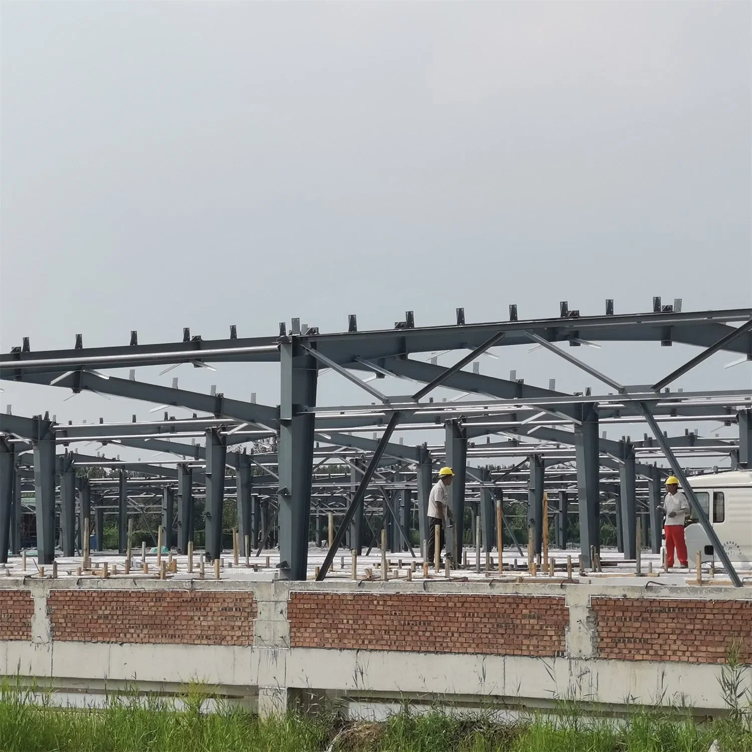 Pre Fabricated Steel Structure Framing Construction Exhibition Building Prices