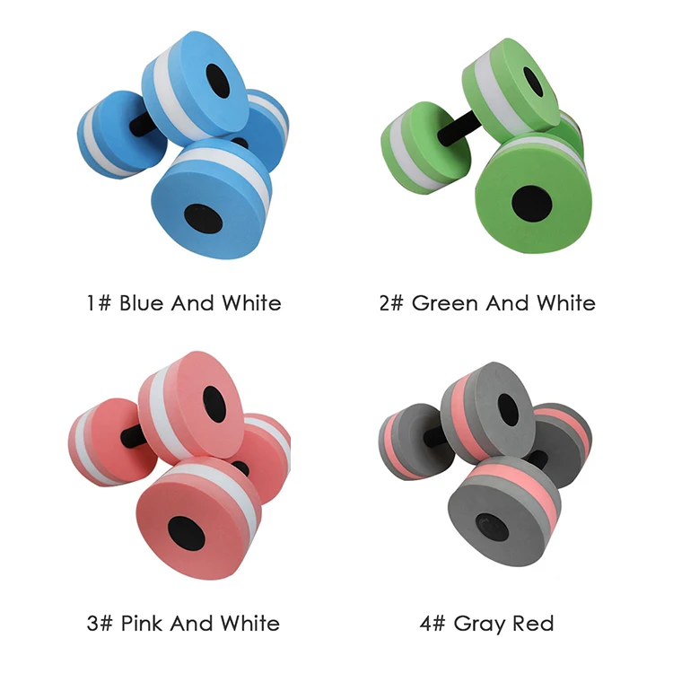 ZHOYA SPORT Hot Sale Foam Water Floating Dumbbell Pool Aqua Dumbbells Aquatic Water Aerobics Exercise Fitness Dumbbells