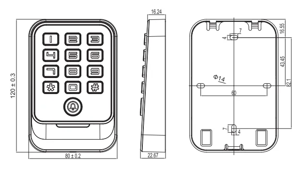 ZRT386E RFID автономный контроля доступа по отпечаткам кард-ридер для ID-карты 125 кГц EM ID карты контроля доступа по отпечаткам контроллер с а также физио Кнопка Сделай сам беспроводная GSM главная