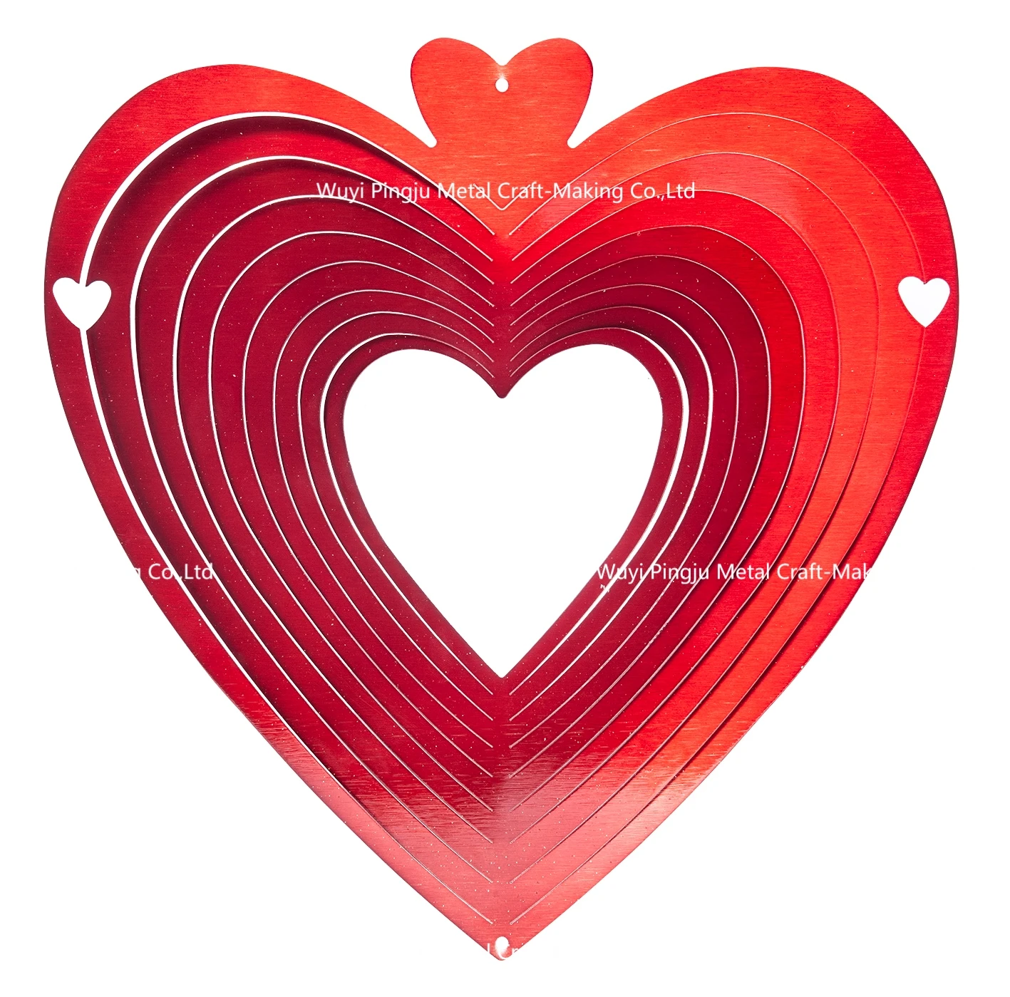classical laser cut 3d Wind spinner- Heart