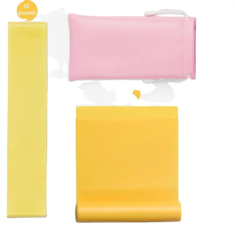 Gym Fitness Custom Printed Logo Yoga Stretch Band Latex Exercise Mini Loop Band Resistance Band Sets