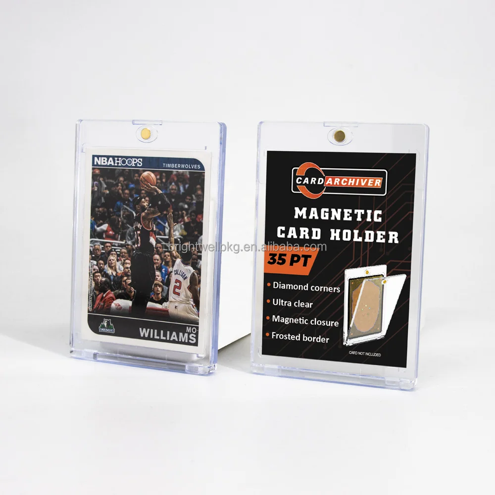 Wholesale One 35pt Touch Ultra Uv Protection Pro Magnetic Card Holder 35pt Stand Trading Sports Baseball Pokemon Card Case