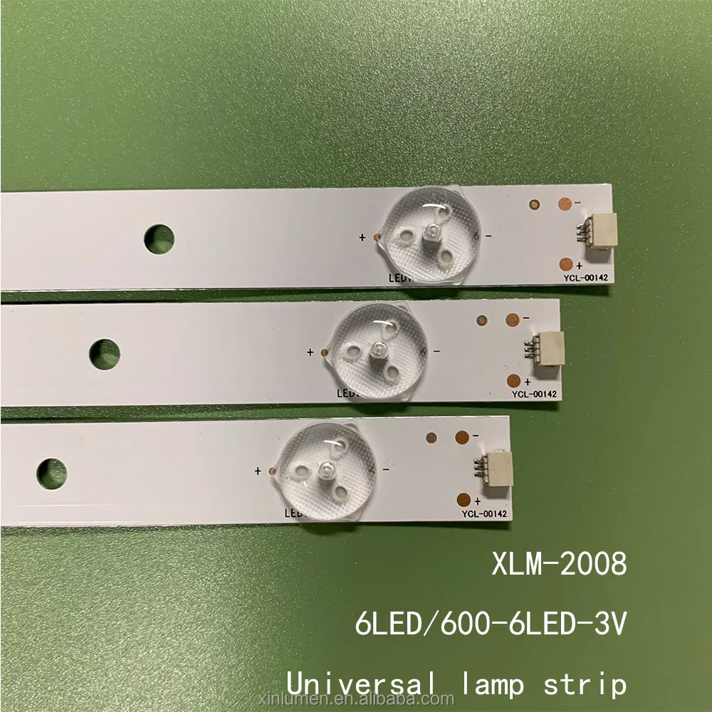 6LED/600-6LED-3V-XLM-2008 600*17 3030-3V LN ТВ светодиодная подсветка универсальная лампа