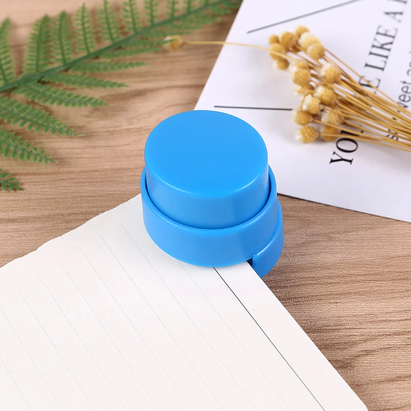 Mini Portable Stapleless Stapler Paper Stapler No Staples Staple-Free Stapler for Home School Office kindergarten