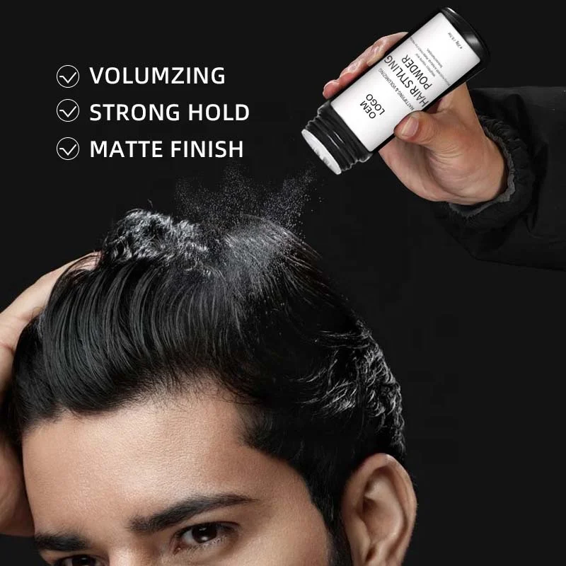 Custom Low Moq Styling Texturizing Fluffy  Hair Volumizing Powder For Men Hair Styling Product