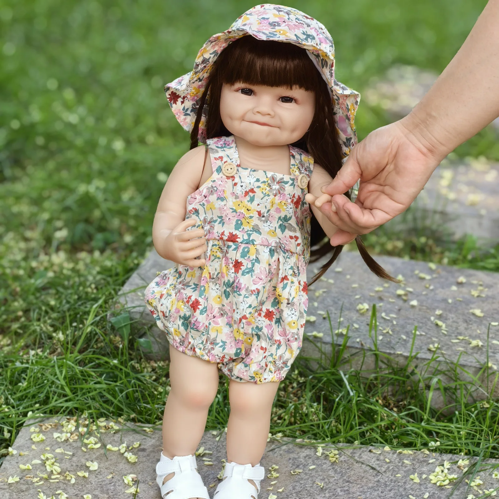 22 inches baby reborn dolls full silicone lifelike beautiful girl doll baby bath toy wholesale price