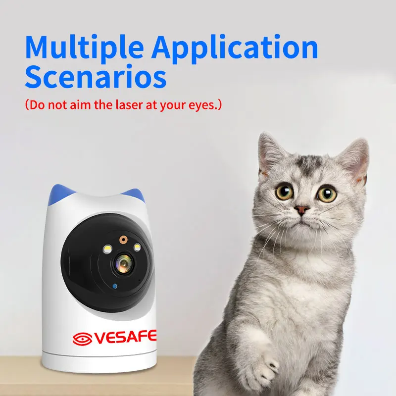 VESAFE F4P Wifi Camera Alarm Cam Infrared Laser Wifi Wireless APP Remote PIR Motion Detection HD 2MP 1080P IP Network Cameras