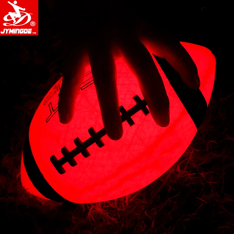 custom design size 3 / 6 /9 shiny football , glow in the dark american football