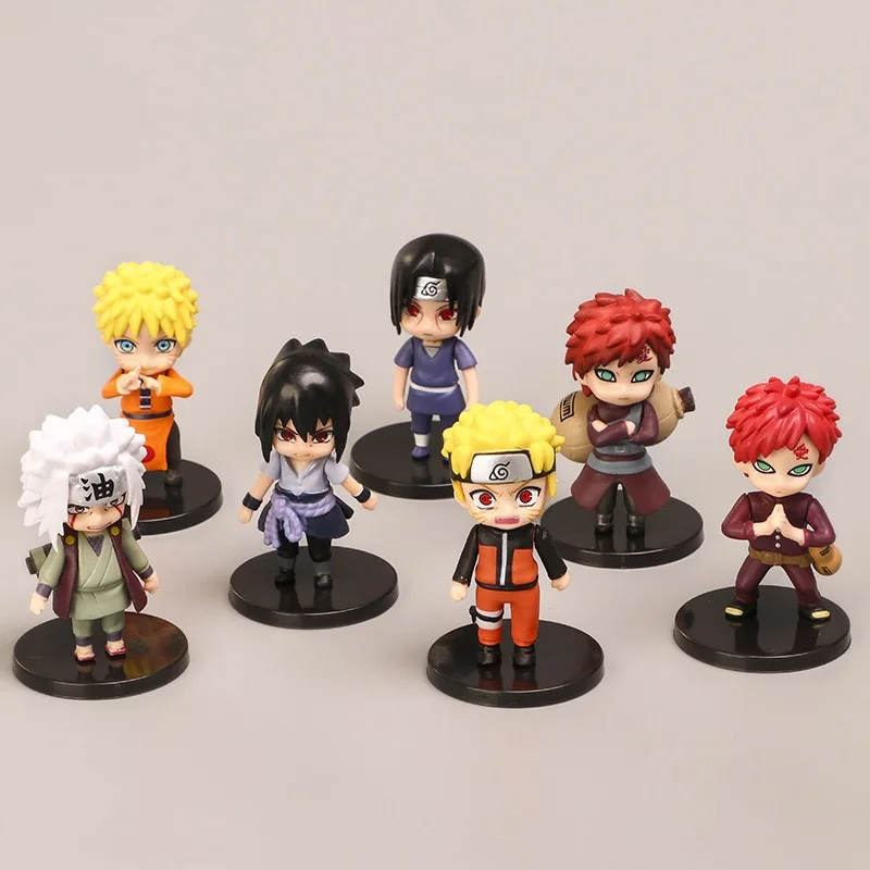  Фигурки в стиле Q Наруто 12 шт. модель Naruto Sasuke Sakura Kakashi Hyuga Hinata Jiraiya Gaara Uchiha
