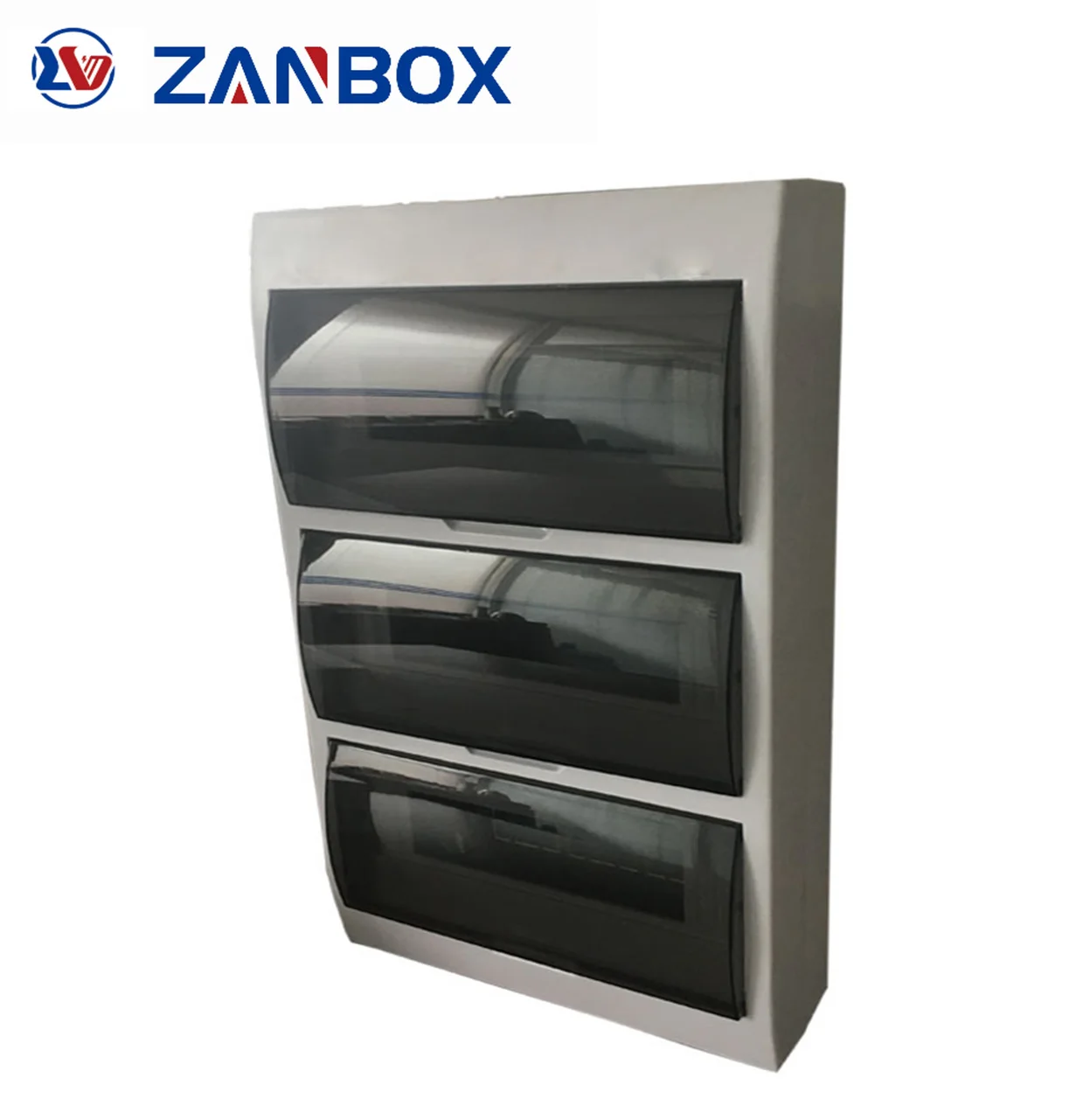 ZANBOS latest technology 36 way waterproof flame retardant portable plastic distribution box