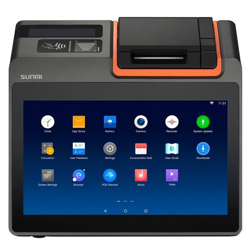 Android системы Sunmi T2mini планшеты бизнес компьютер поток Smart Tv Box Usb 3 0 все в одном сенсорный экран Pos Мини ПК