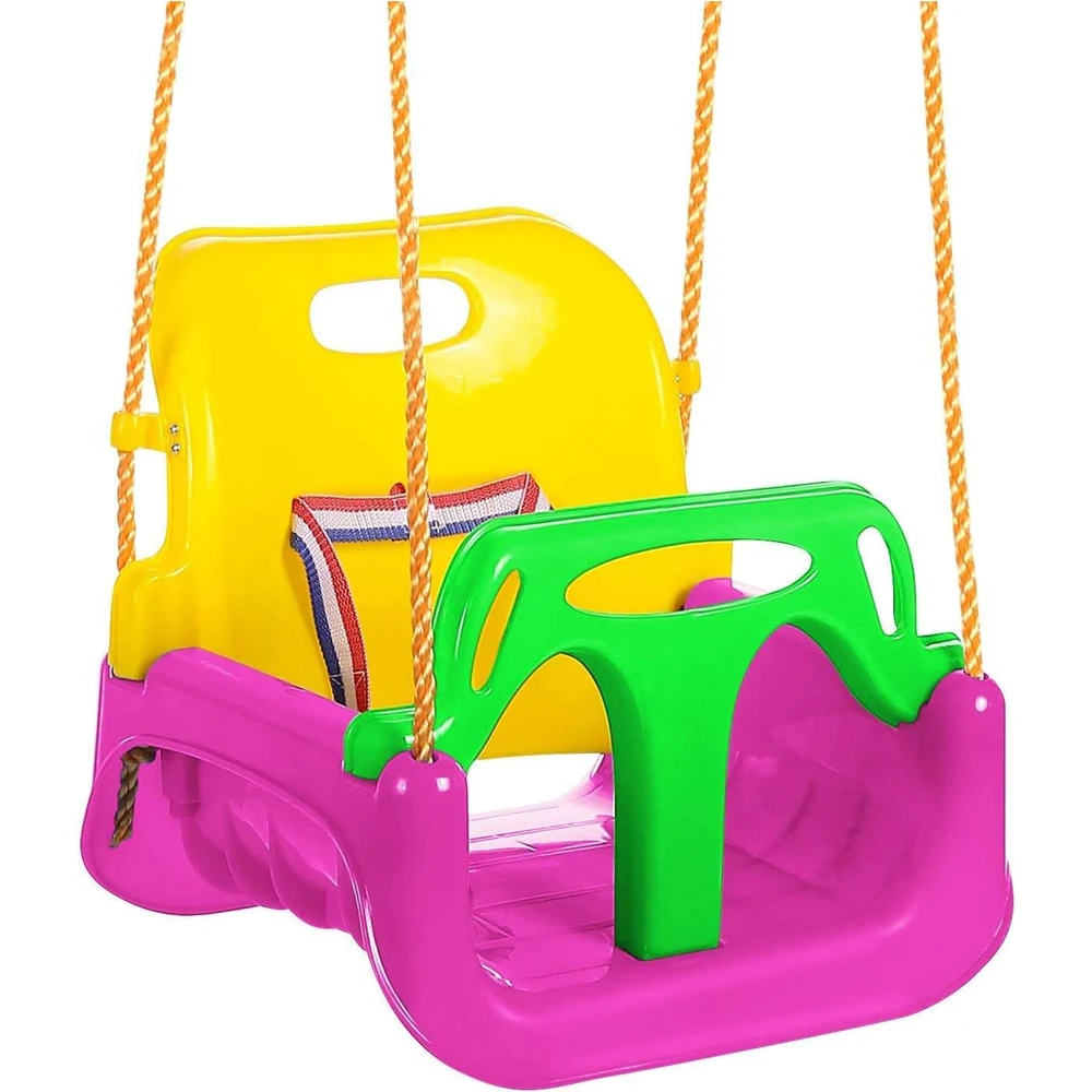 Adjustable 3 In 1 Swing Seat Baby Toddler Outdoor Background Playground Kids Swing