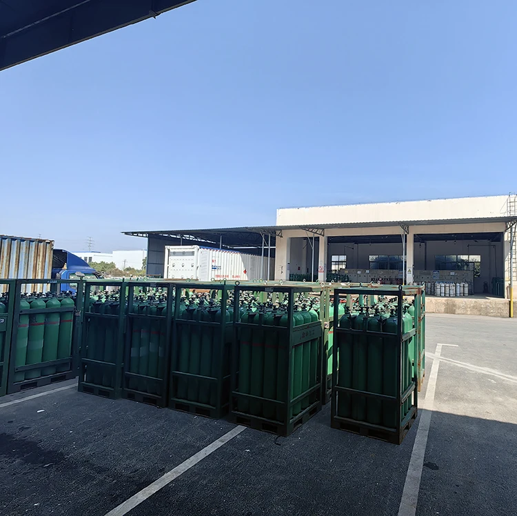 Is09809-3 High Pressure Seamless Steel Helium Empty Gas Cylinder 40L Gas Tank For Balloons