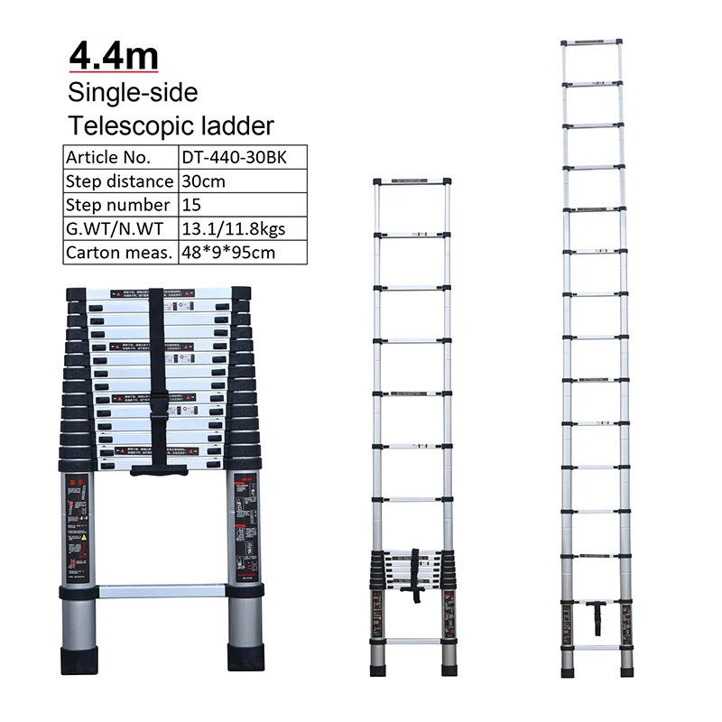 Aluminum multifunctional telescopic ladder foldable ladder suitable for family attic or attic and RV ladder rack