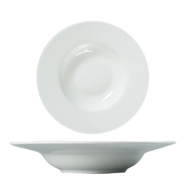Italy Pasta Plate Simple Straw Hat Shape Breakfast, Western Food, Soup,salad Plate Scandinavian Creative  Ceramic