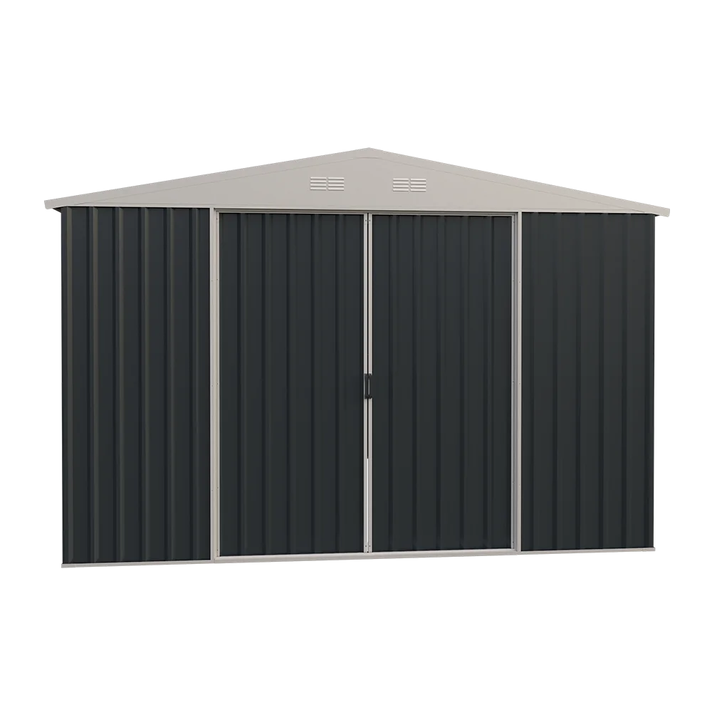 G1110-H180-2S Metal Frame Waterproof Custom Garden Shed Backyard  Storage  shed Prefab Outdoor metal shed