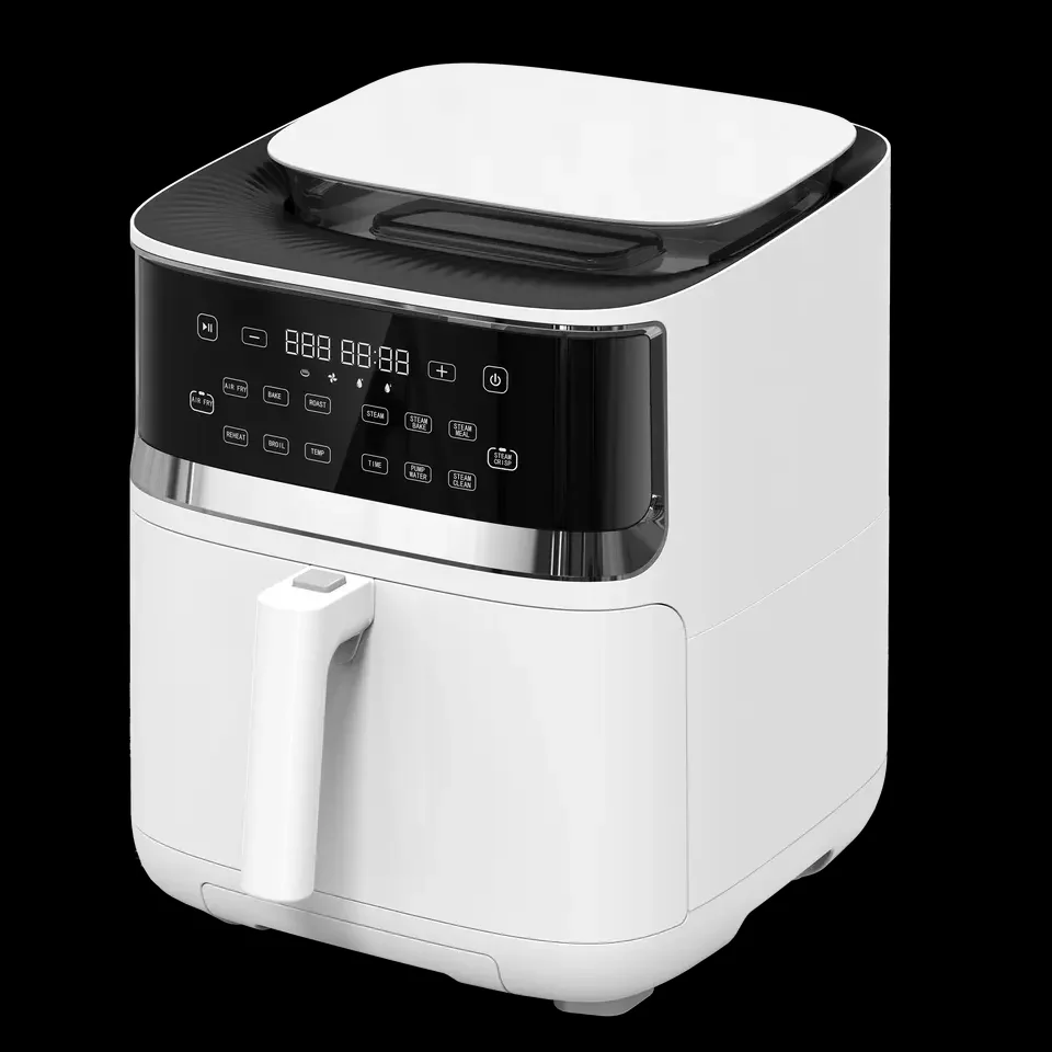 2023 hot sale Tuya wifi smart Air Fryer 4.5L-9L liter electric scale digital visible steam  air fryer with detachable basket