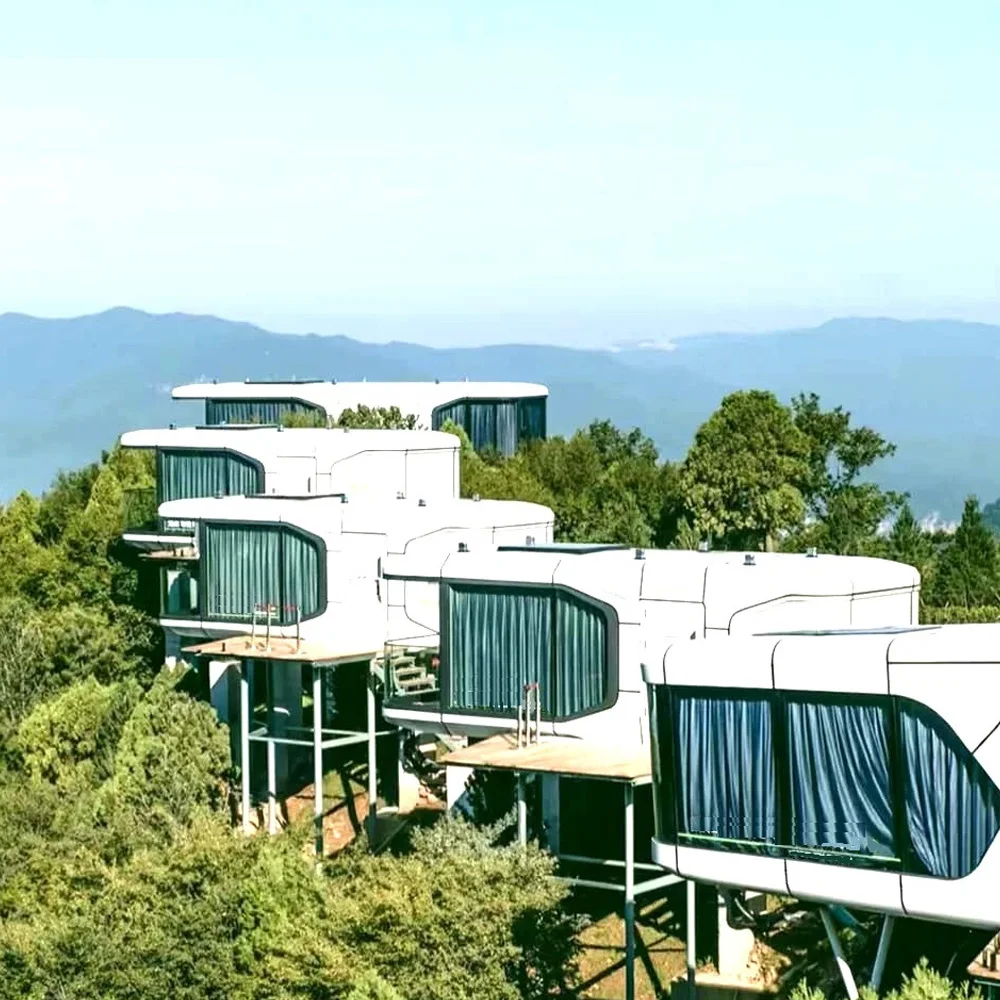 Prefab House Detachable Space Capsule Bed Cabin Hotel Container Home Sleep Pod Outdoor Mobile Tiny House Luxury Capsule House