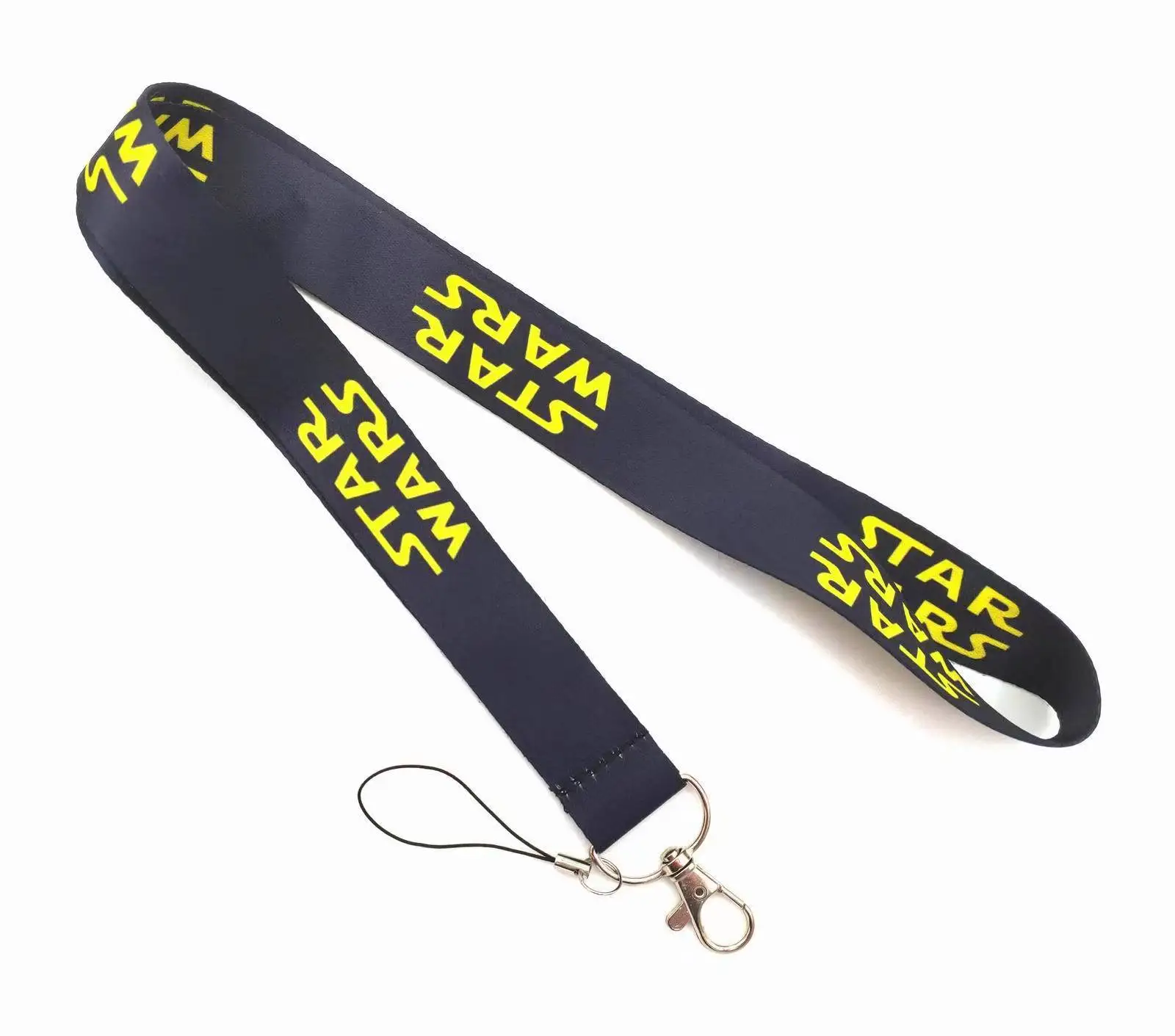 Anti-Lost Cut Cartoon Star Lanyard Soft Satin Wars Baby Yoda Lanyard Fashion Phone Card Neck Lanyards Wholesale Custom Strap
