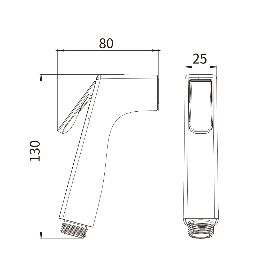 ABS Keep Spraying Without Press Bidet Sprayer for Toilet Chrome Handheld Bidet Shattaf Toilet Spray