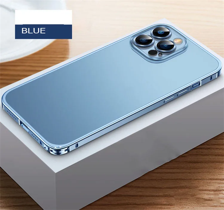 latest Luxury Aluminum Metal Magnetic phone case hard transparent phone case for iphone 13