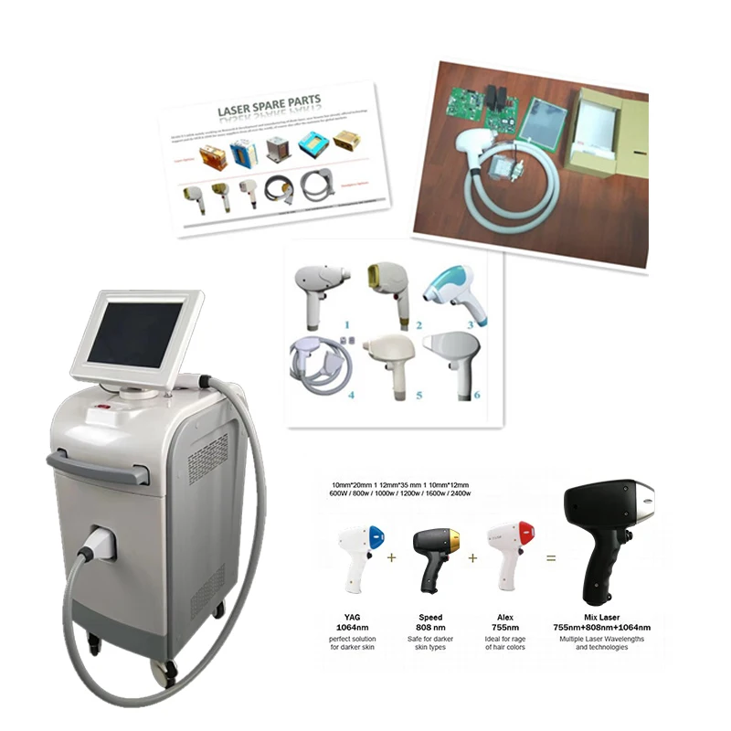2023 Newest 4k Screen Diode Laser Accessories Hair Removal Appliances Spare Parts Kits