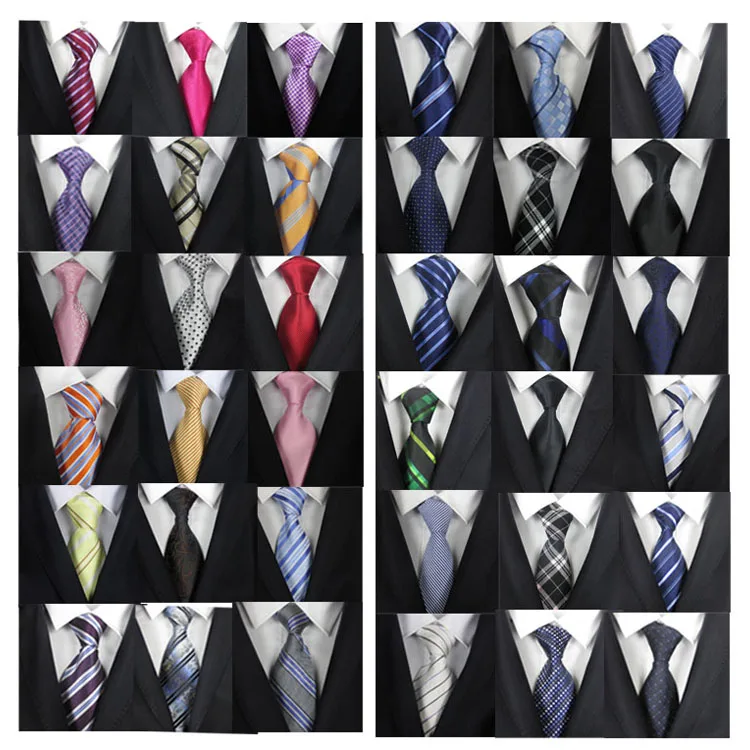 Manufacture Stripe Necktie Blank Uniform Men Business Tie Silk Polyester Cravat