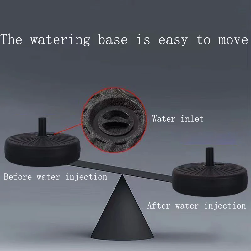 Solar Powered Outdoor Pathway Yard Patio Walkway Driveway Light Street Lights Watering Base Easy to Move LED Solar Garden Lamp