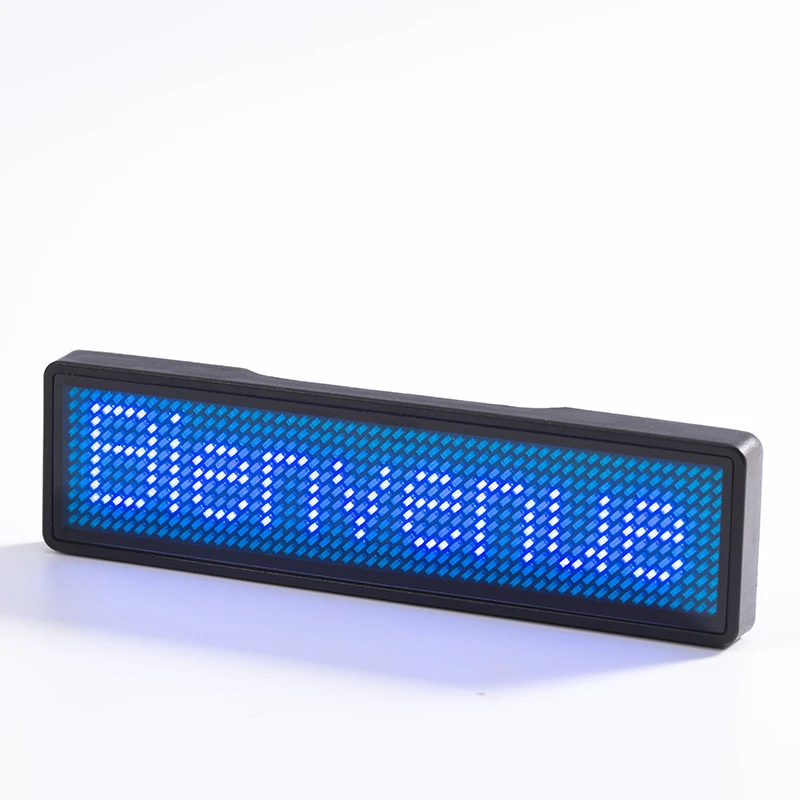 Usb Перезаряжаемый светодиодный значок имени магнита сотрудника