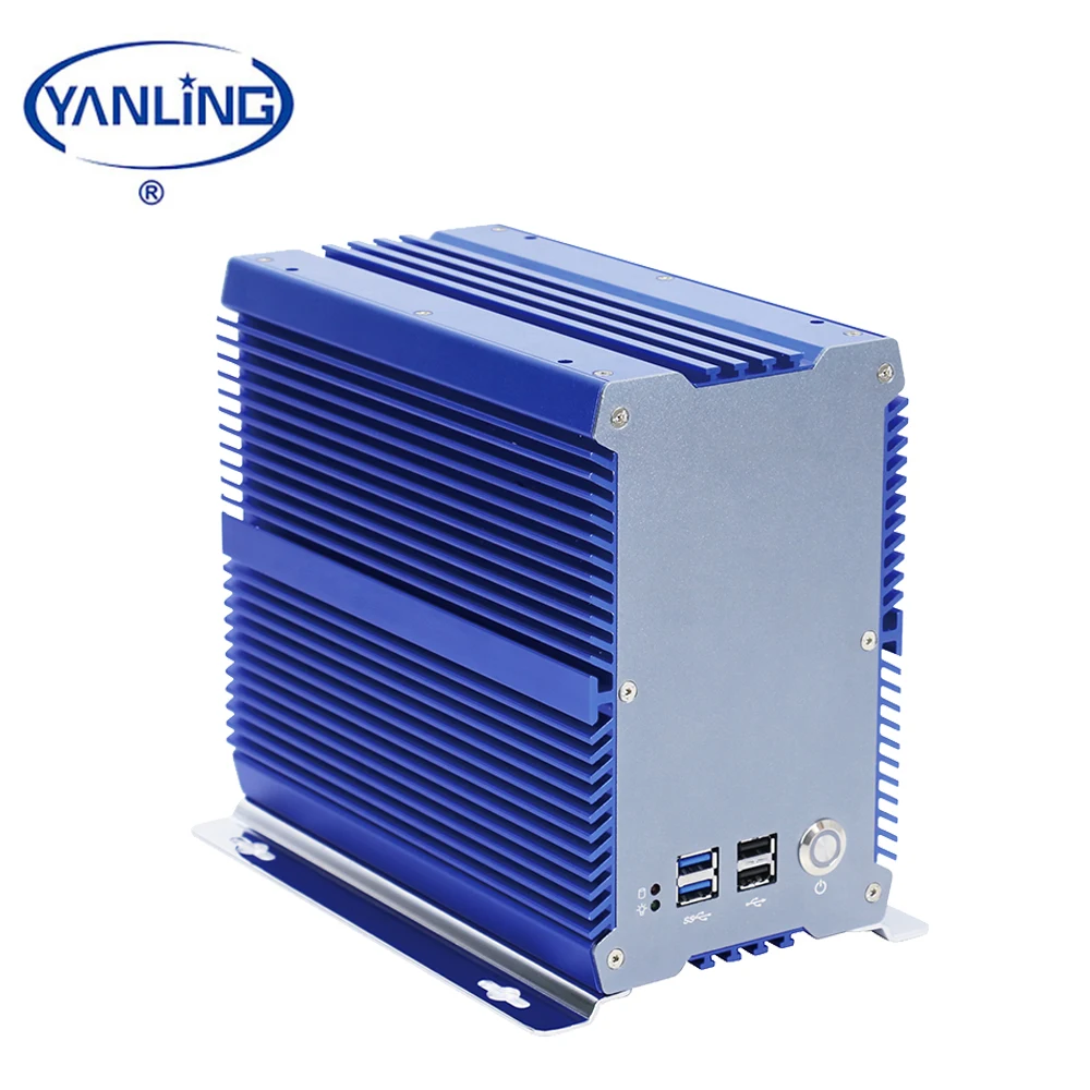 Высокая производительность Intel 3865u безвентиляторный yanling 2 ethernet Мини ПК с pci слот