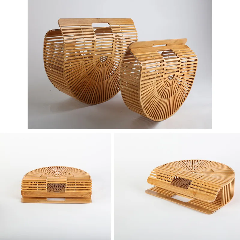 2021 дизайнерская Новая модная трендовая бамбуковая сумочка, сумка из натурального бамбука