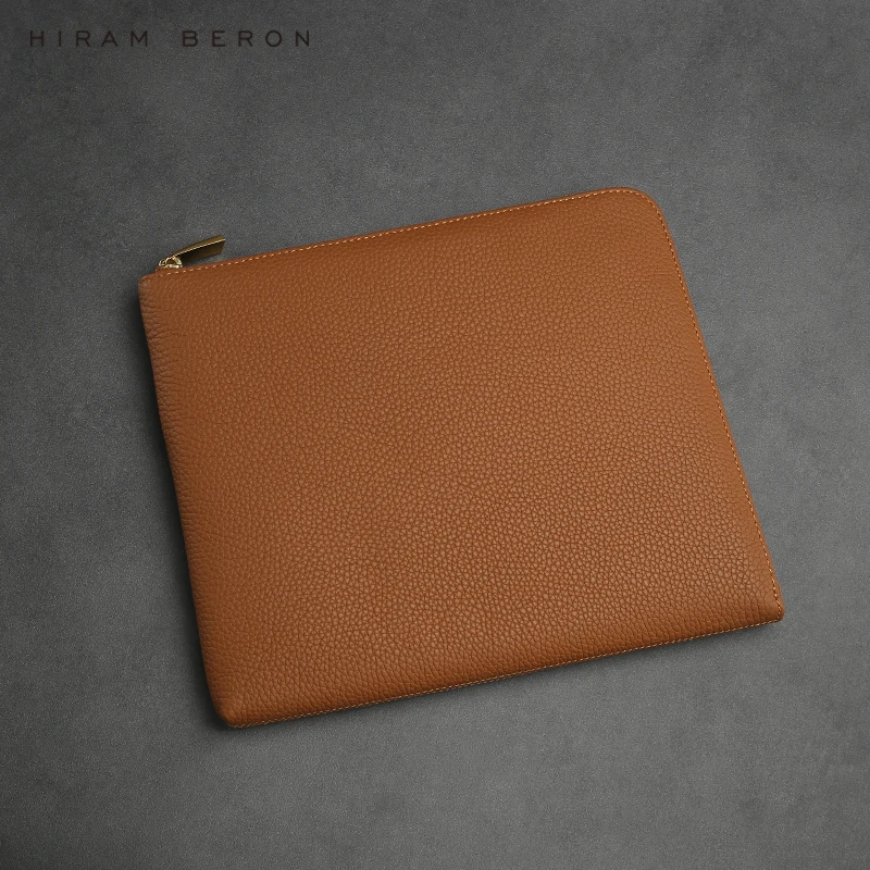 Hiram Beron Fashion Elegant Soft Leather clutch bag Envelope Bag for Women