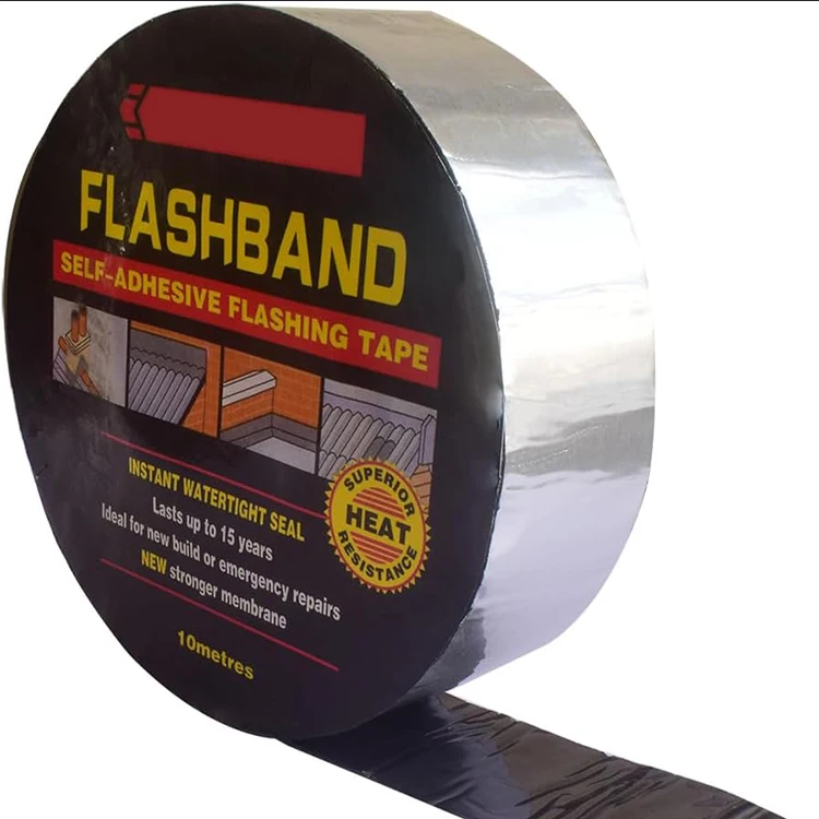Roll Roofing Repair Self Adhesive Waterproof bitumen tape flash band butyl rubber Asphalt Tape for roofing repaired