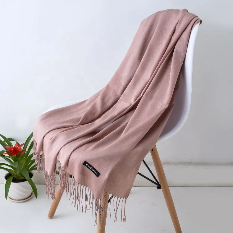 Wholesale 35 Colors Cheap Hot Sale Cashmere Scarf High Quality Soft Cashmere Scarves With Tassel