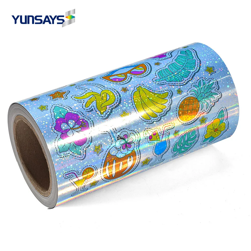 Wholesale Custom Luxury Waterproof Roll Self Adhesive Printing Vinyl Laser Die Cut  Hologram Sticker For Essential Oil Bottle