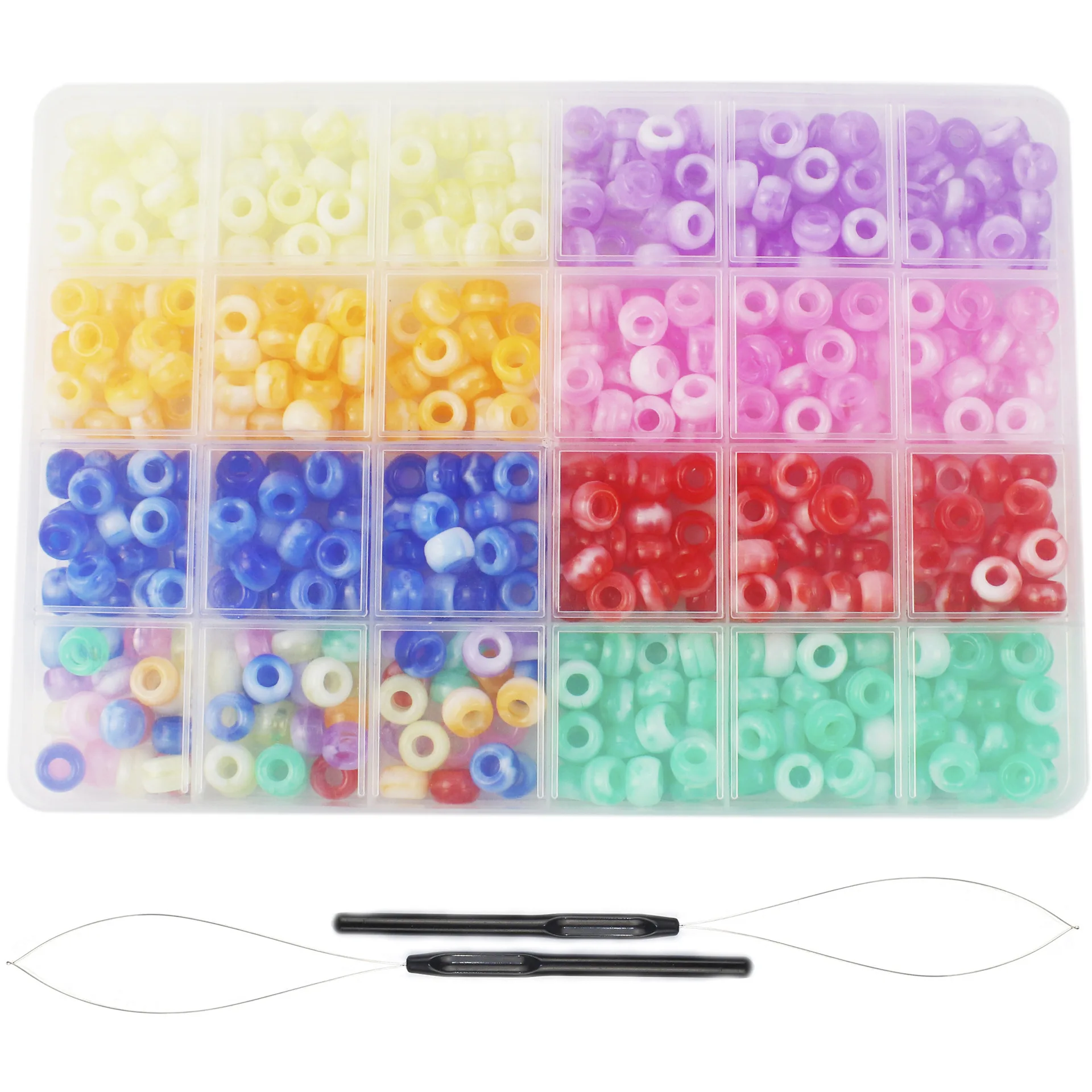 Hair Braid Cuff Set Coil Rings Hair Dreadlocks Cuffs Beads Accessories Tool Hoop Circles Hair Beads for Braids