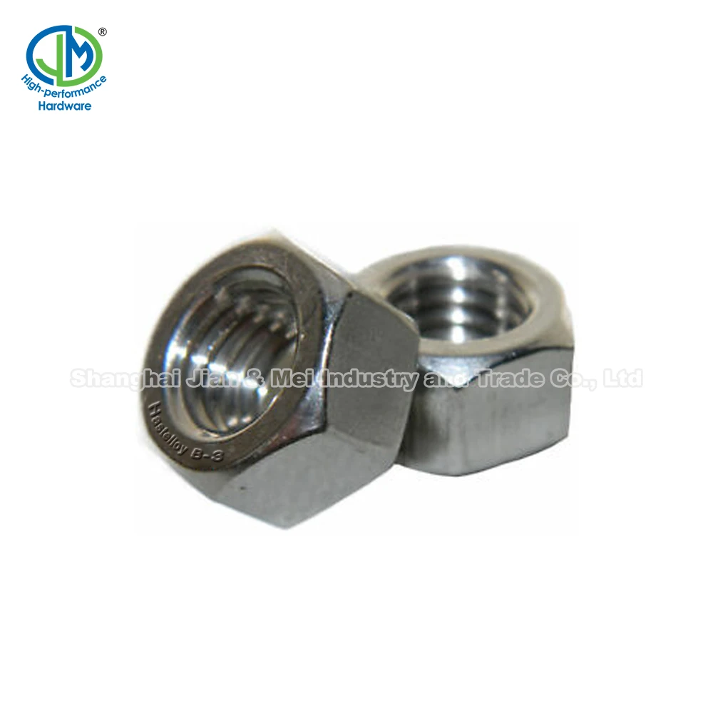 J&M brand Hastelloy B-3 UNS N10675 ALLOY Fastener Hex head bolt