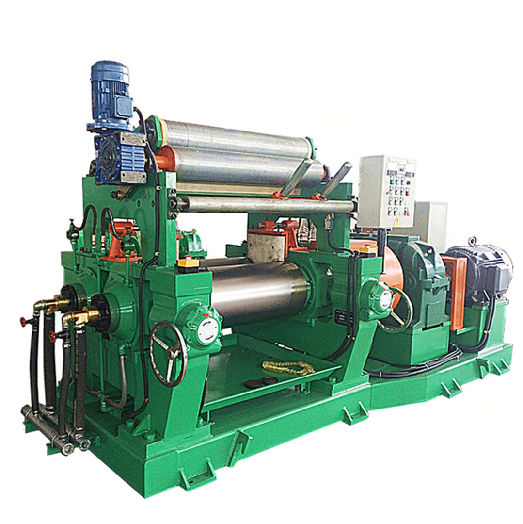 Two Roll Type Rubber Mixing Mill with Stock Blender