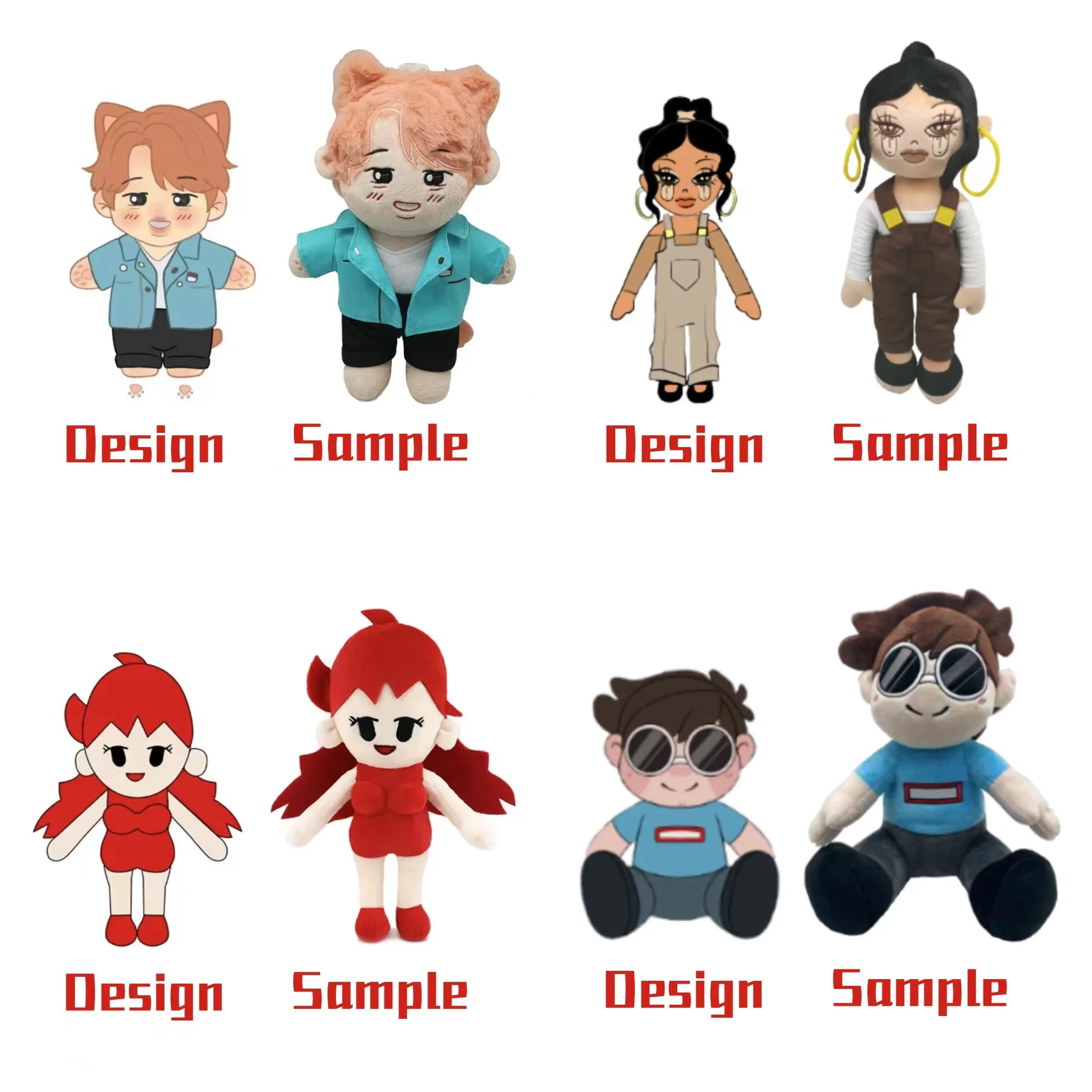 Custom Game Anime Plush Dolls Hot Sale Adorable Game Character Custom Plushies Idol Toy As Gift For Children